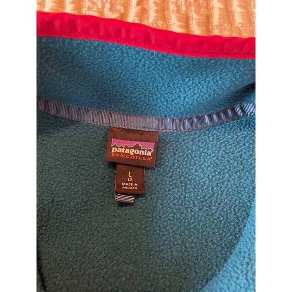 Kids' Large 12 Patagonia Synchila Snap-T Fleece Pullover - Picture 8 of 8